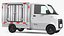 Wuling E10 Mini Truck Grey Color Rigged 3D