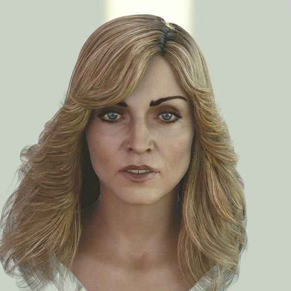 max madonna singer head photorealistic