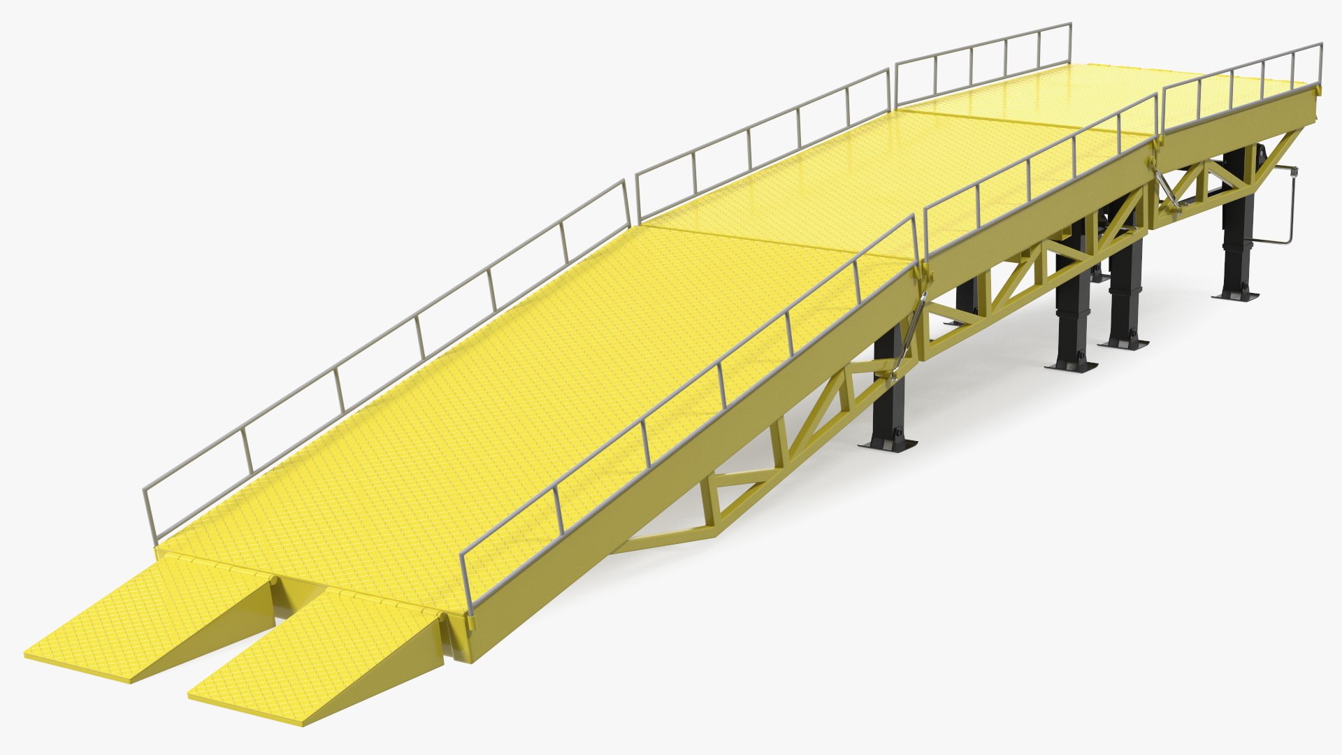 Heavy Duty Portable Trailer Loading Ramp 3D model preview