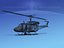 uh1-n bell uh-1n helicopter 3d model