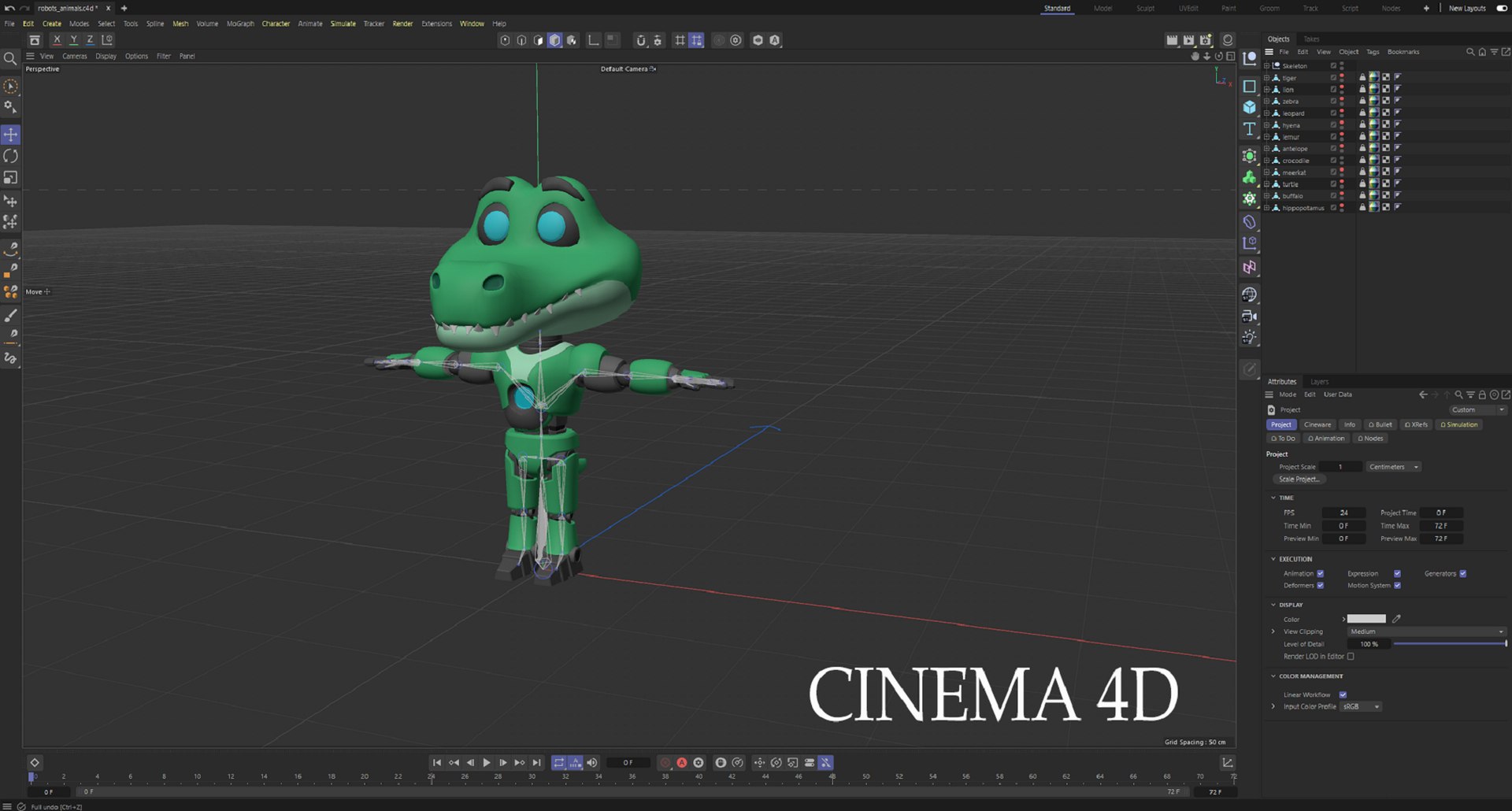 Cartoon Characters Animals 2 03 Robots Model - TurboSquid 2640886