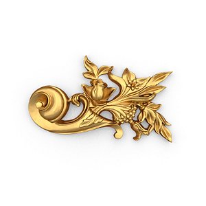 Classic decor ornament carved 28 3D