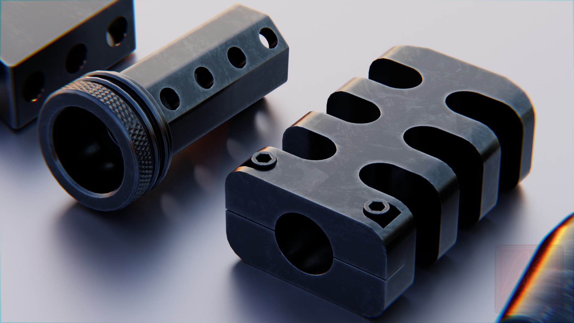 Muzzle Collection Model - TurboSquid 1975882