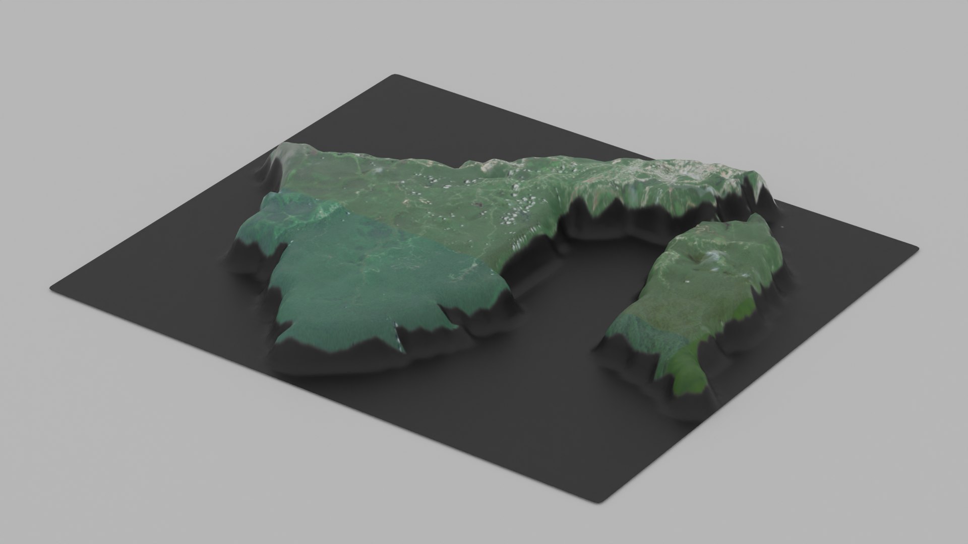 3D Brunei Map Country Model TurboSquid 2075758   R B 