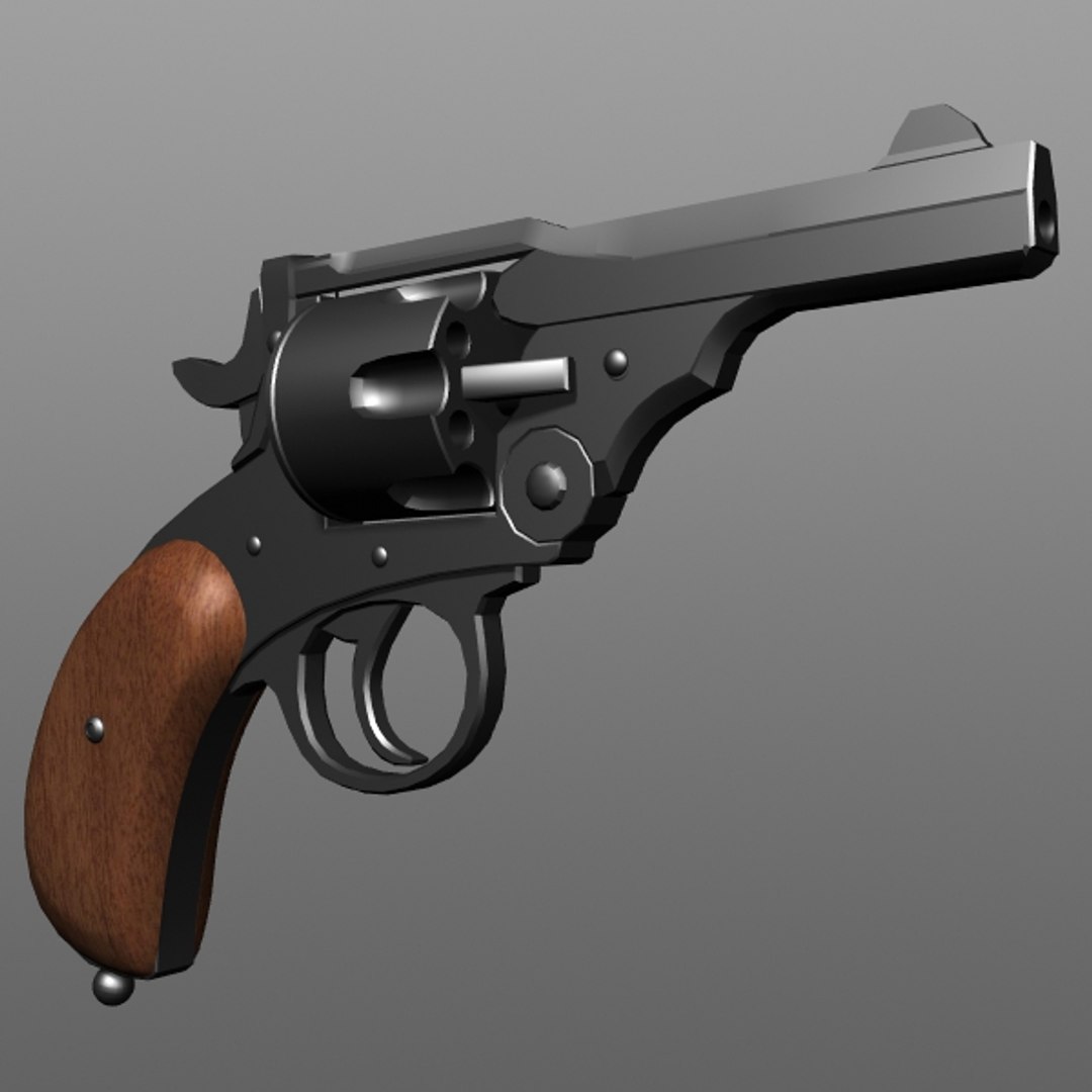 Revolver Pistol 3d Model
