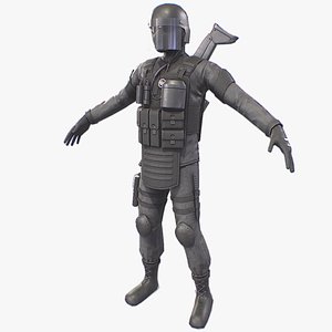 3D model Military GIGN