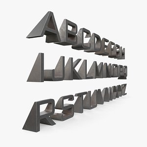 wall metal letters model