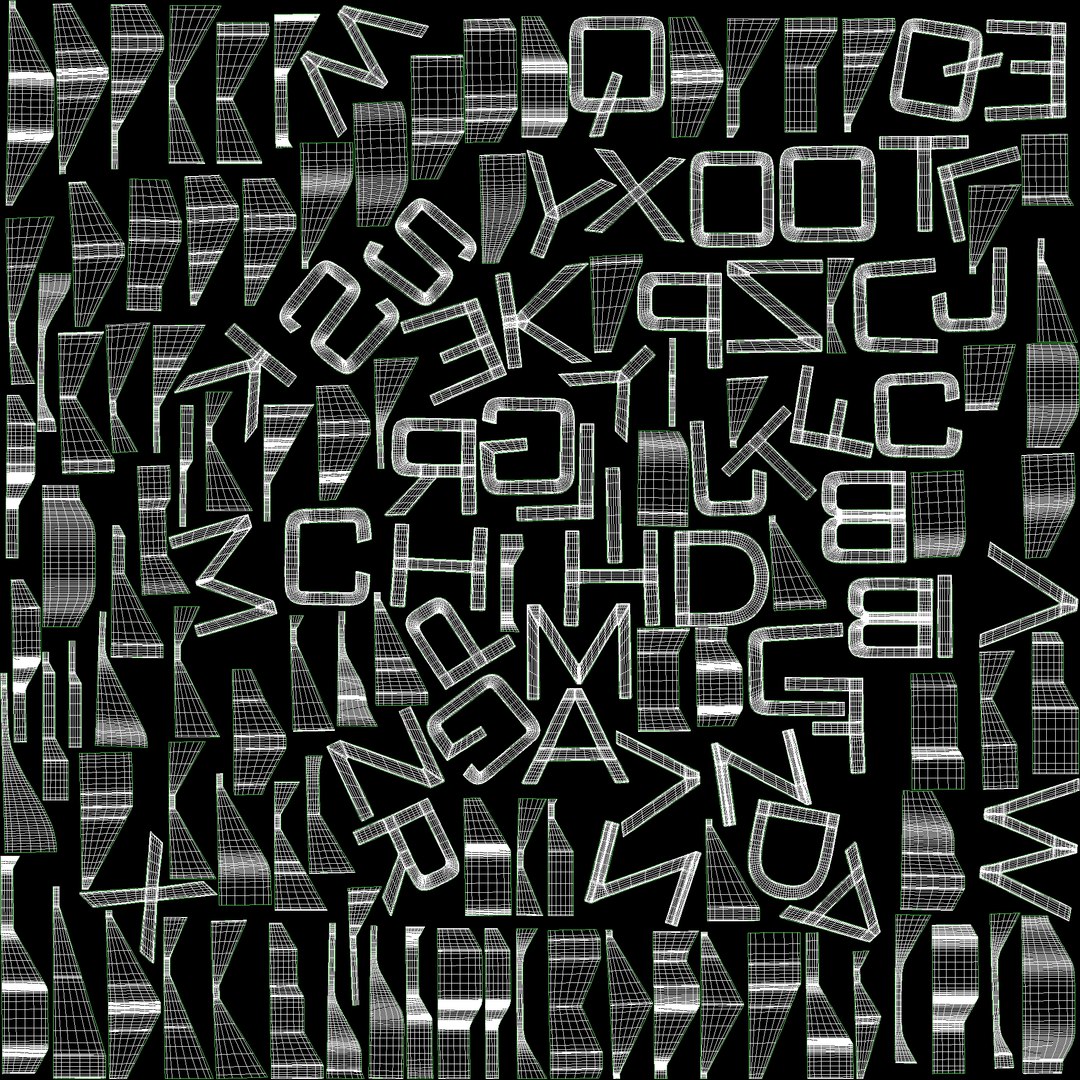 Wall Metal Letters Model - TurboSquid 1484611