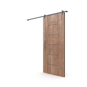 3D sliding door model