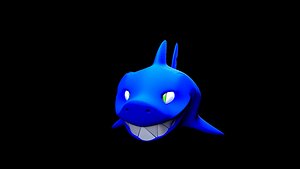 Cartoon Fish Smiled Shark