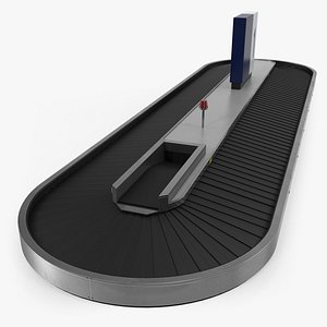 airport conveyor belt 3D model