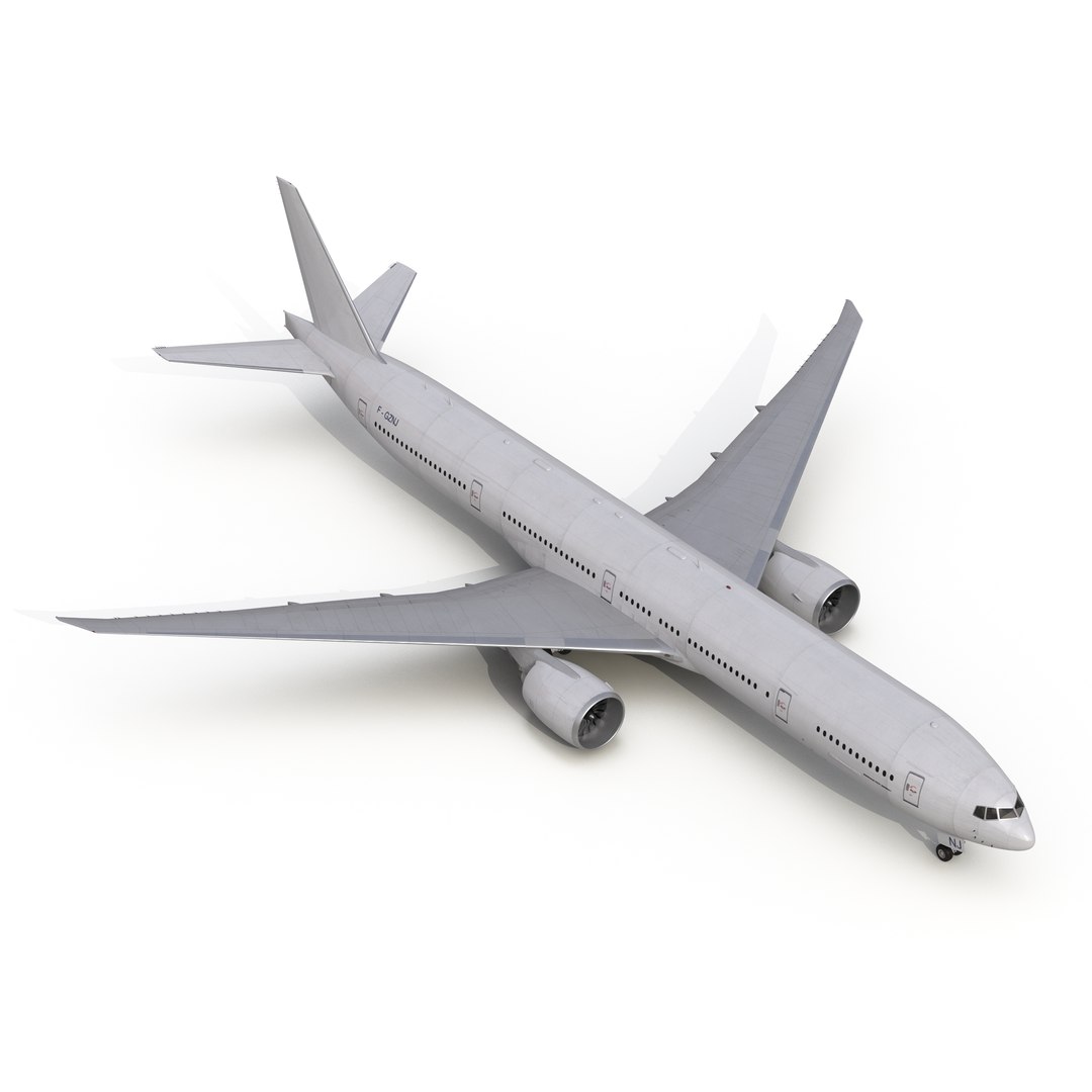 Boeing 777-300ER Generic 3D model preview