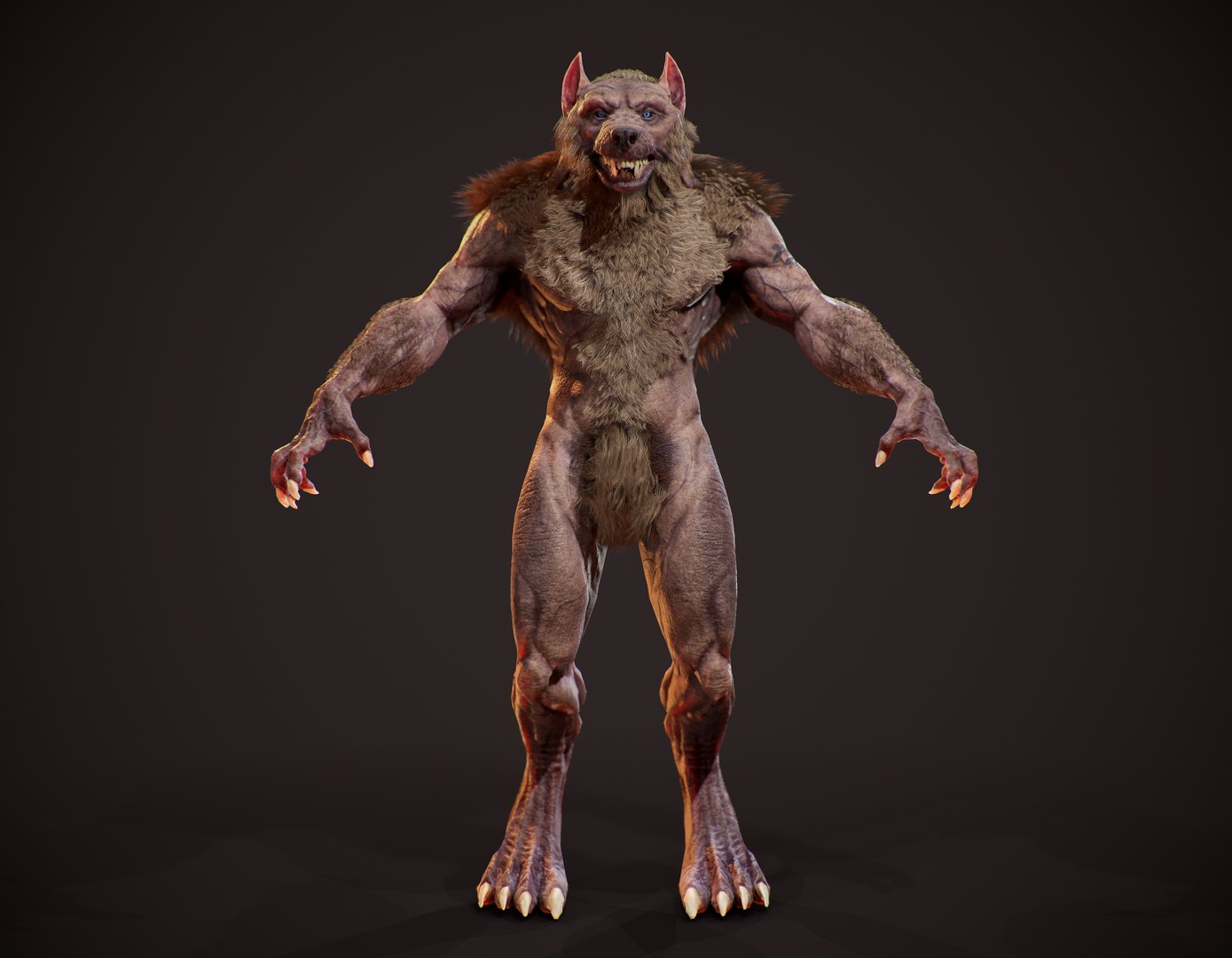 realistic werewolf model https://p.turbosquid.com/ts-thumb/ol/9qPtk4/RG2Jl2Xj/screenshot004/png/1598608555/1920x1080/fit_q87/0aea122535ea971ba7292f9fe8599d6d6e86e251/screenshot004.jpg