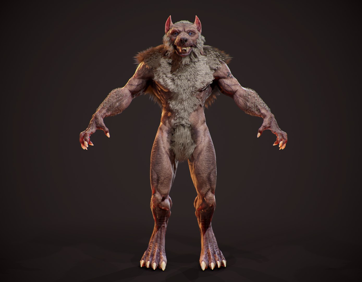 realistic werewolf model https://p.turbosquid.com/ts-thumb/ol/9qPtk4/m3IsSzfS/screenshot002/png/1598608533/1920x1080/fit_q87/cd001f59dd6d0e5c451211d149081193a91f72d6/screenshot002.jpg