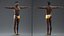 Afro American Man in Swimwear Rigged for Modo