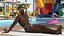 Afro American Man in Swimwear Rigged for Modo