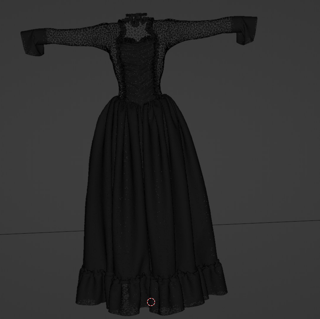 Victorian Dress 3d Model Turbosquid 2047433 