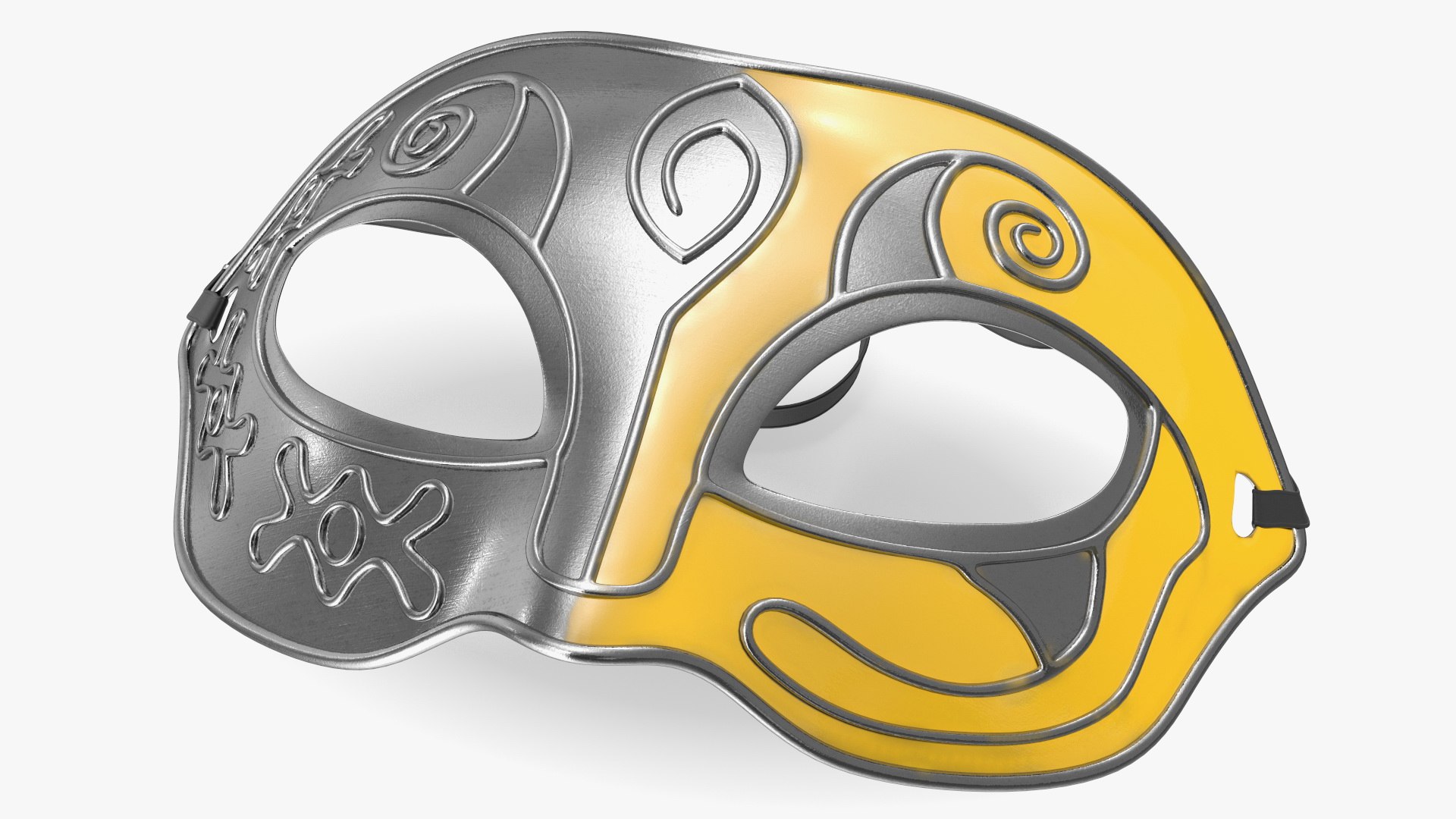 Masquerade Carnival Party Mask 3D model preview