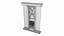 Billiard rack with cues and accessories