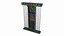 Billiard rack with cues and accessories