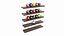Billiard rack with cues and accessories