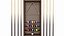 Billiard rack with cues and accessories