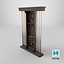 Billiard rack with cues and accessories