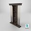 Billiard rack with cues and accessories