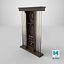Billiard rack with cues and accessories