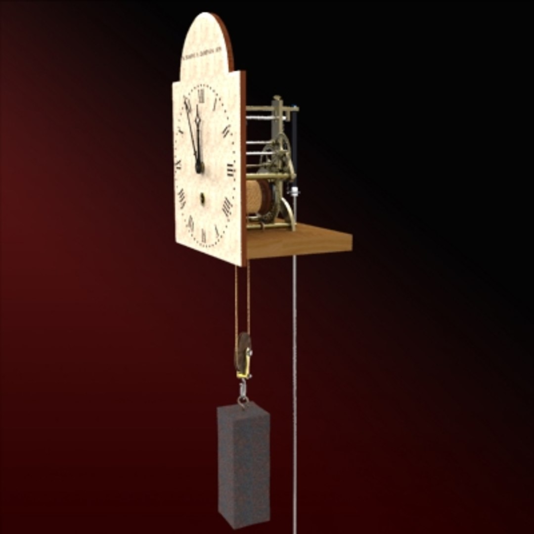 3d Timepiece Clock Nathaniel Dominy