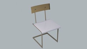 3D Industrial Style Chair model