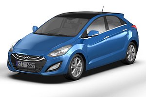 3d model of hyundai i30 elantra