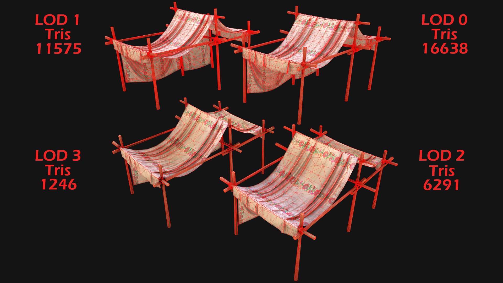 3D Market Stalls Tent Camping Pack https://p.turbosquid.com/ts-thumb/ol/OGaVWg/CI/tent5ornamentflowers18/png/1653548794/1920x1080/fit_q87/a7ca871d61fc4ecc4c5a61bc8f31f8bd142b50c9/tent5ornamentflowers18.jpg
