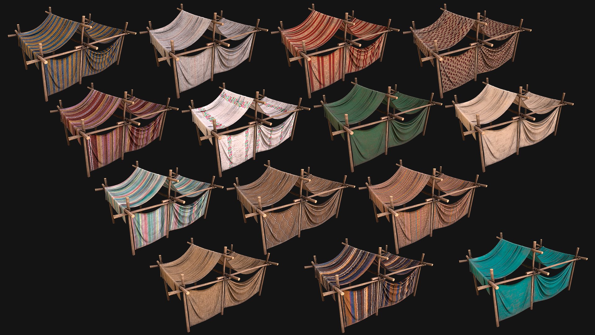 3D Market Stalls Tent Camping Pack https://p.turbosquid.com/ts-thumb/ol/OGaVWg/WO/alltent5allimage1/png/1653548722/1920x1080/fit_q87/09a1d71b5039dc1a5879a617b8732e8b3a441283/alltent5allimage1.jpg