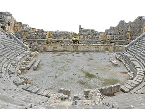 ancient amphitheater 24k model