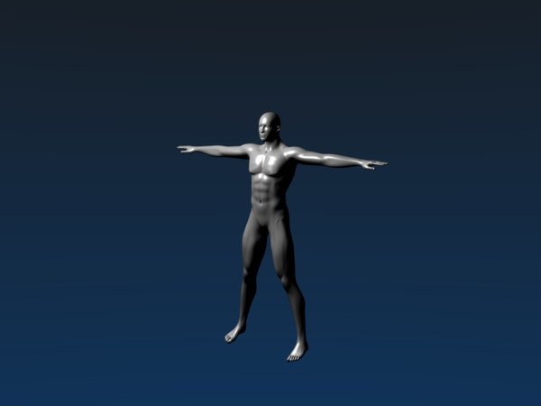 free human male base 3d model