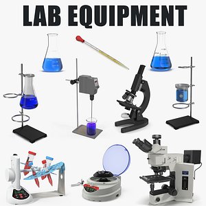 Lab Equipment 3D Models Collection