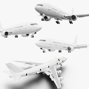 Boeing Realistic Airplane Collection 5 Models model
