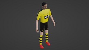 3D Soccer Player - Borussia Dortmund