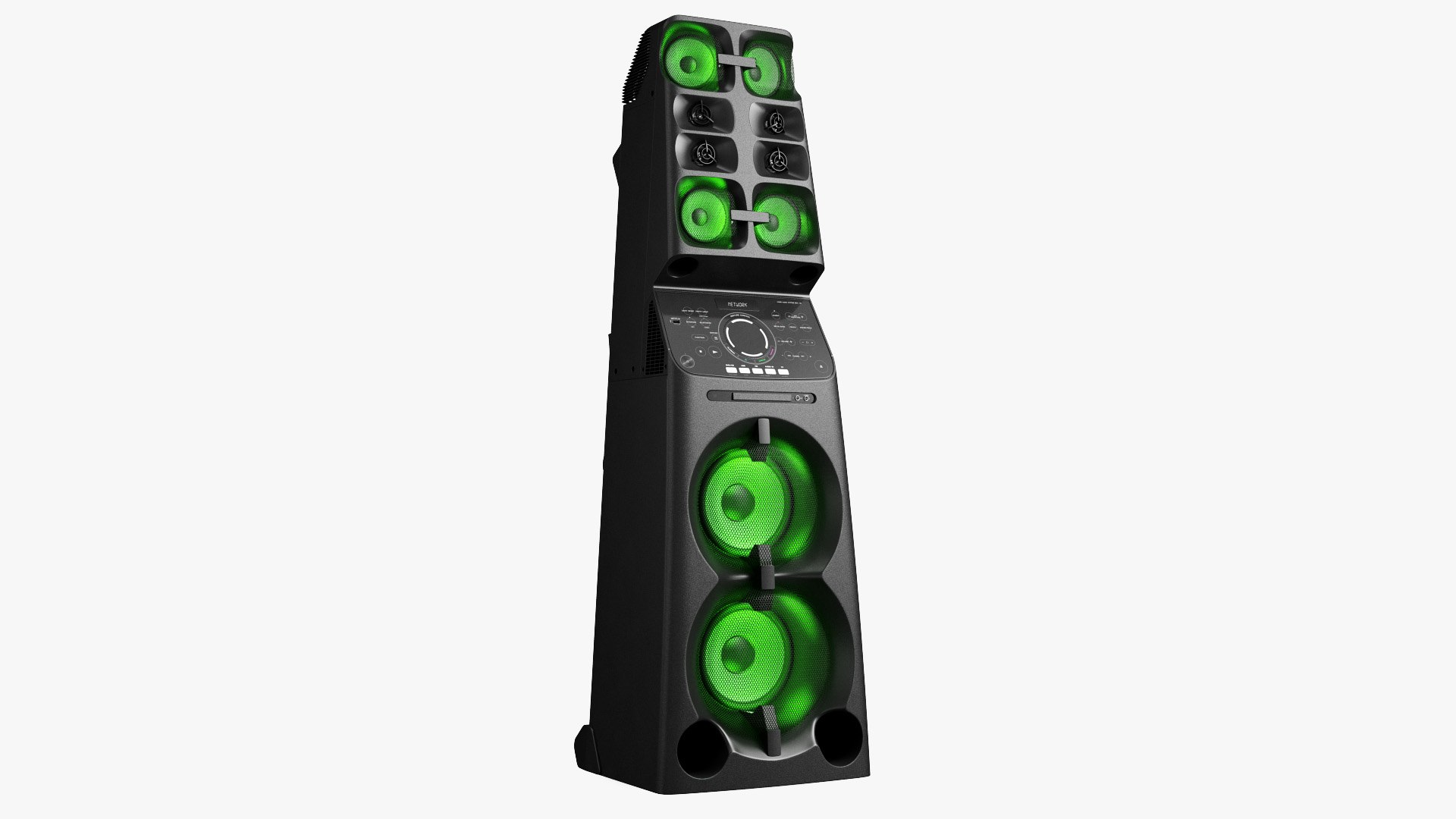 High Power Audio System switched On 3D model preview