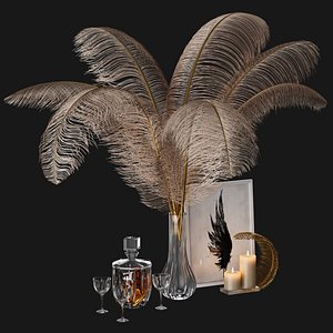 Decorative set B Ostrich model