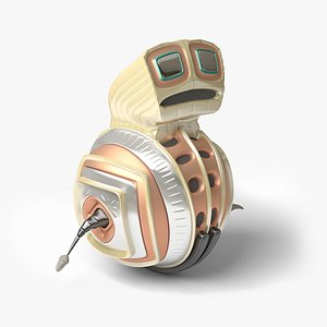 realistic distopia comic robot 3D model