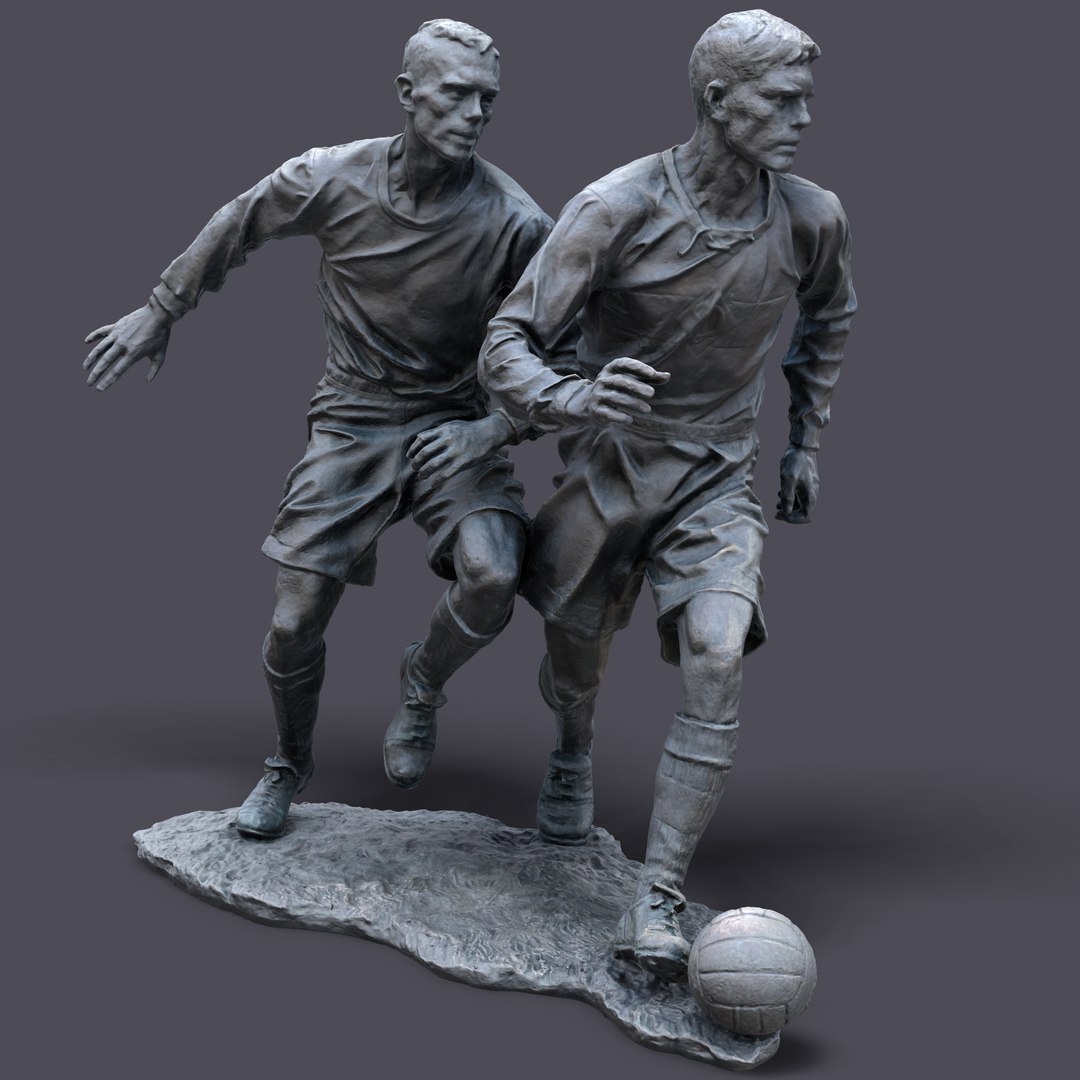 Sculpture Of Football Players 3D Model - TurboSquid 1752989