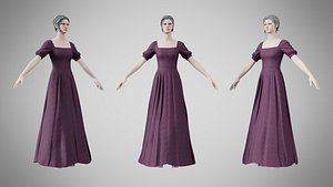 3D Dress 27 Grape
