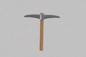 3D model Pick Axe cartoon