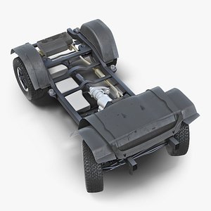 3D suv 4x4 chassis rigged