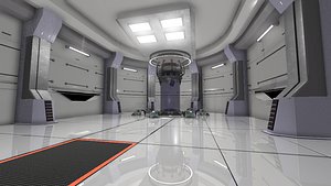 futuristic laboratory 3D model