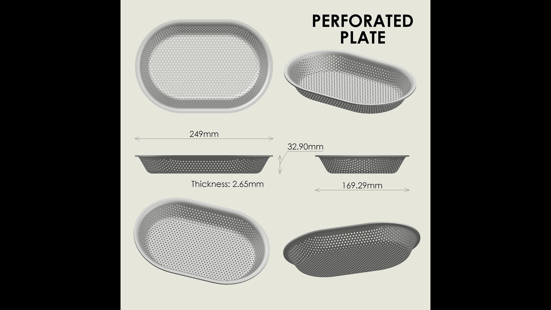 Perforated Plate 3D Model - TurboSquid 2414056