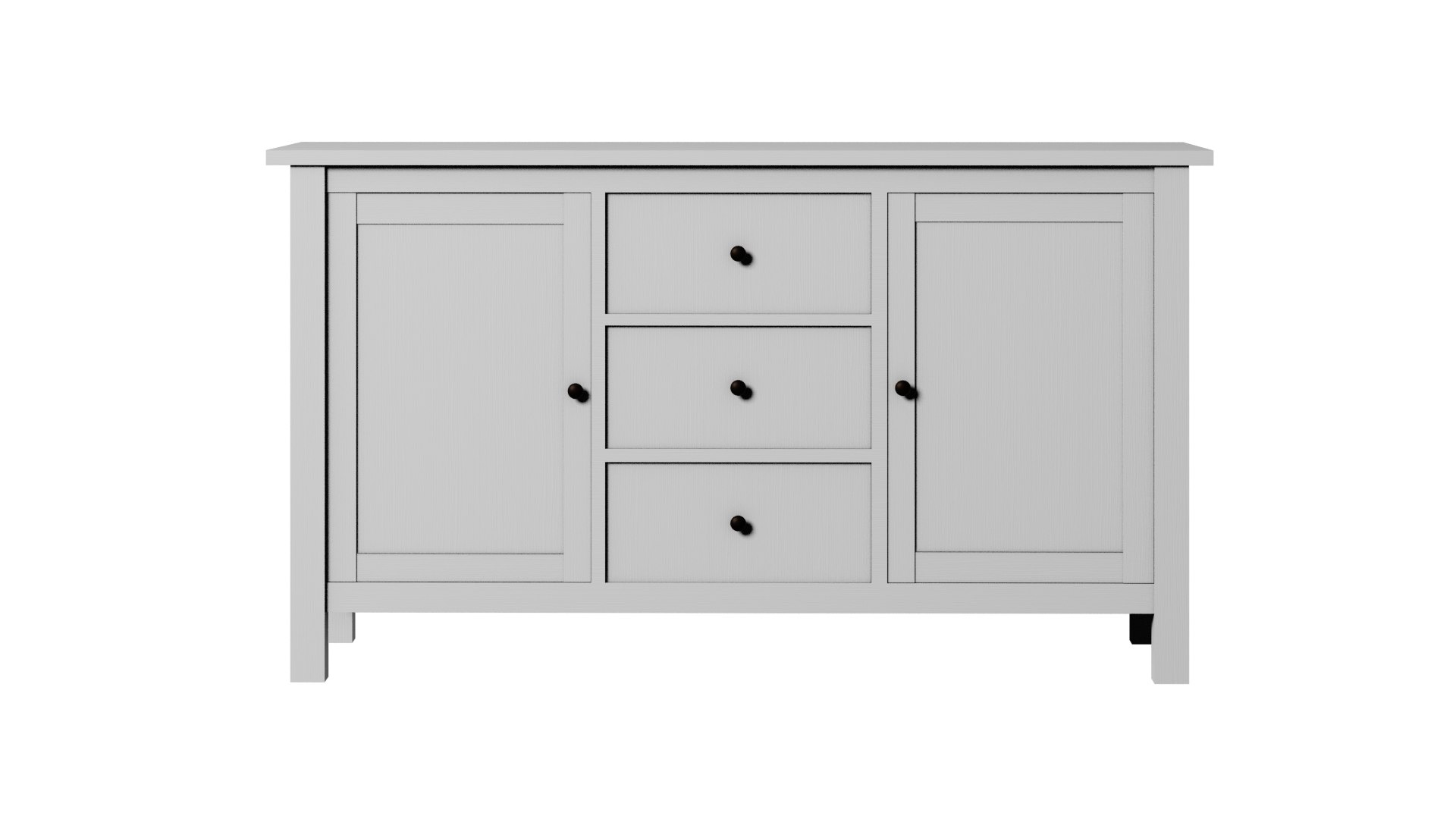 Ikea Hemnes Sideboard Storage 3D Model TurboSquid 1587786