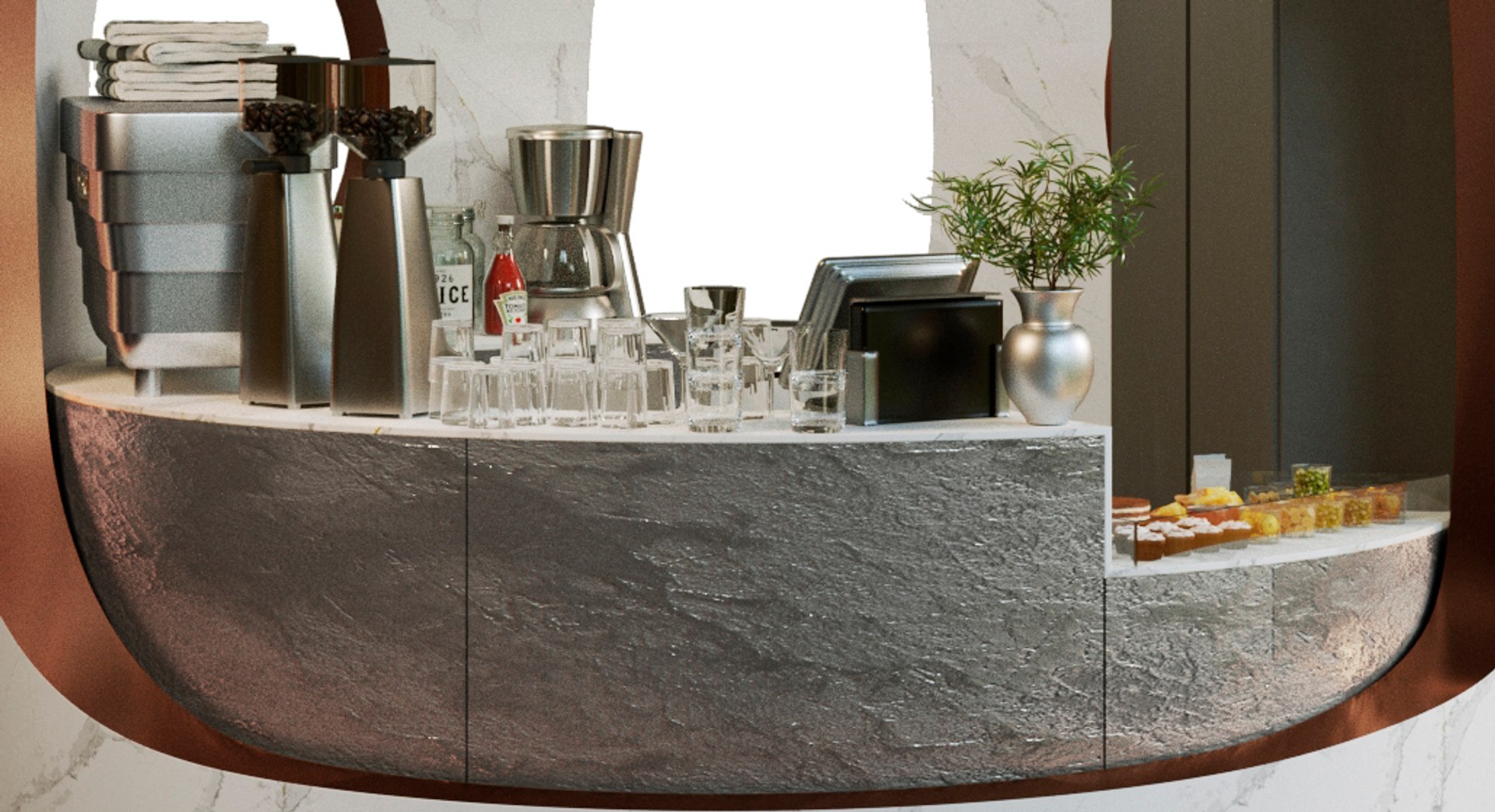 Design Project Of A Coffee Point For The Streets Or In Shopping Centers ...